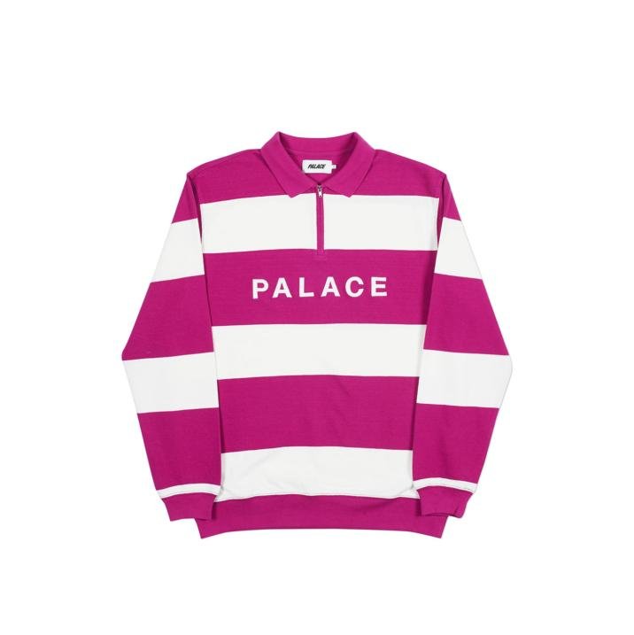 J STRIPE CREW DARK PINK / WHITE