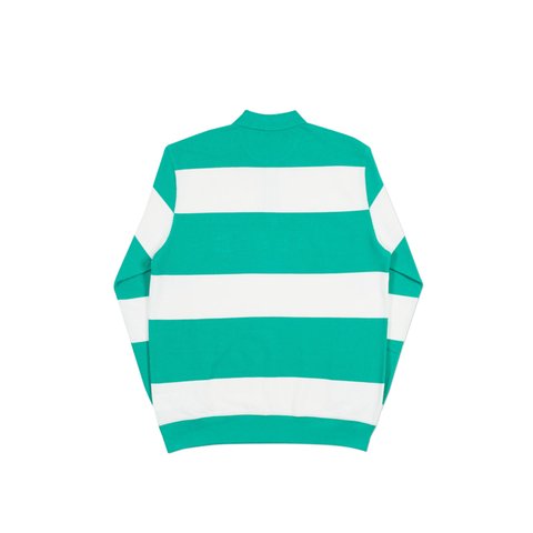 Palace J STRIPE CREW GREEN / WHITE - Colorway
