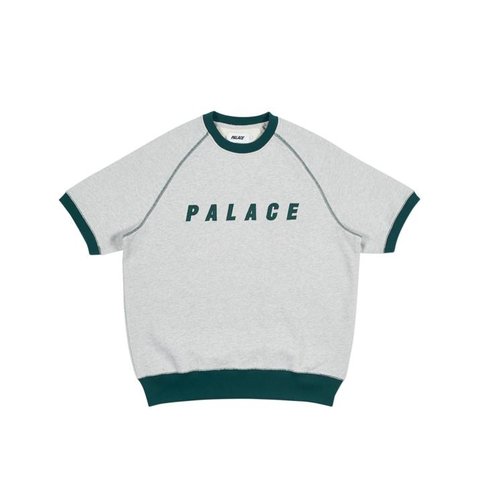 Palace SHORT CREW GREY MARL / GREEN