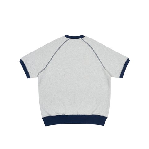 Palace SHORT CREW GREY MARL / NAVY - Colorway