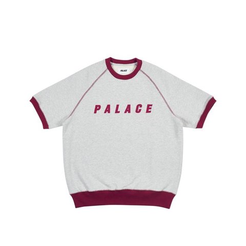 Palace SHORT CREW GREY MARL / RED