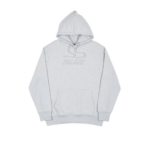 Palace JUMBO FERG HOOD GREY MARL
