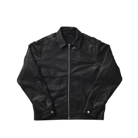 Palace LEATHER PANEL JACKET BLACK