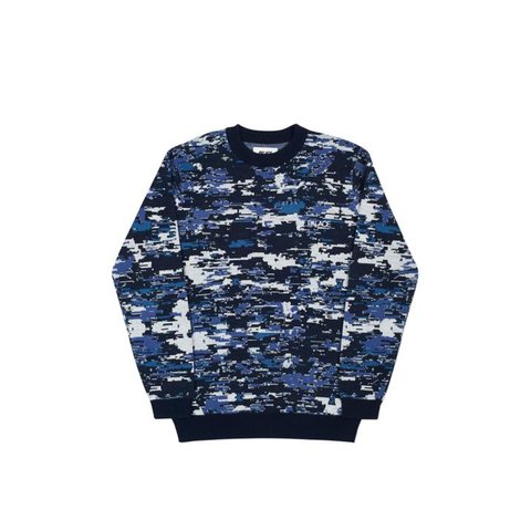 Palace BELIZER KNIT GREY / BLUE