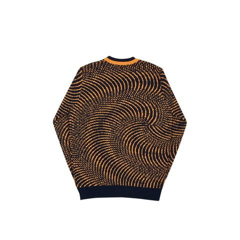 Palace SWIRLY WURLY KNIT BLACK / ORANGE - Colorway