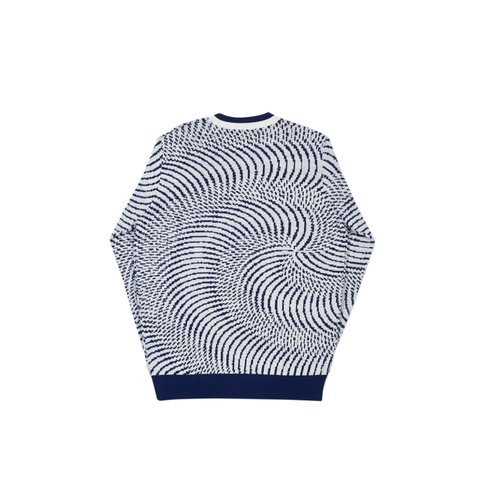 Palace SWIRLY WURLY KNIT NAVY / WHITE - Colorway