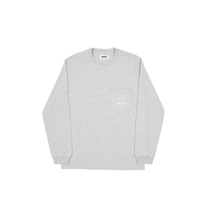 SLUB POCKET LONGSLEEVE GREY MARL