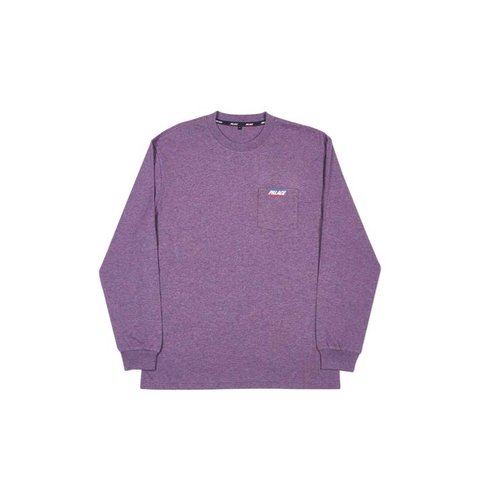 Palace BASICALLY A POCKET LONGSLEEVE PURPLE MARL