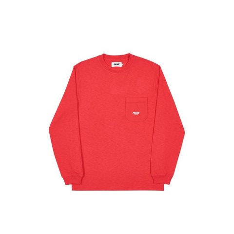 Palace SLUB POCKET LONGSLEEVE RED