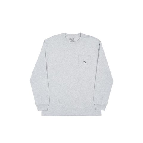 Palace PJ'S POCKET LONGSLEEVE GREY MARL