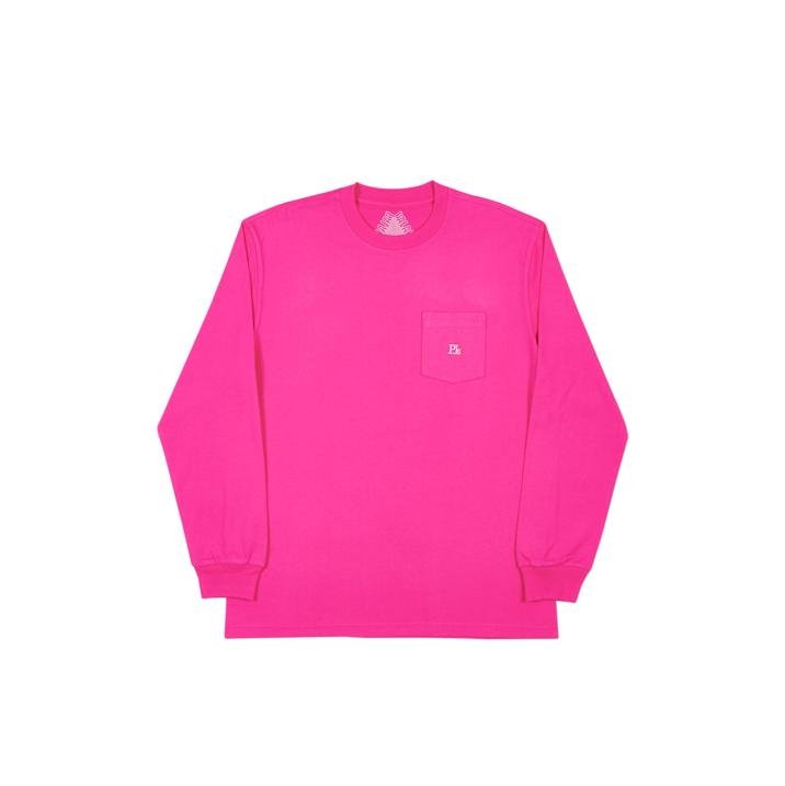 PJ'S POCKET LONGSLEEVE HOT PINK