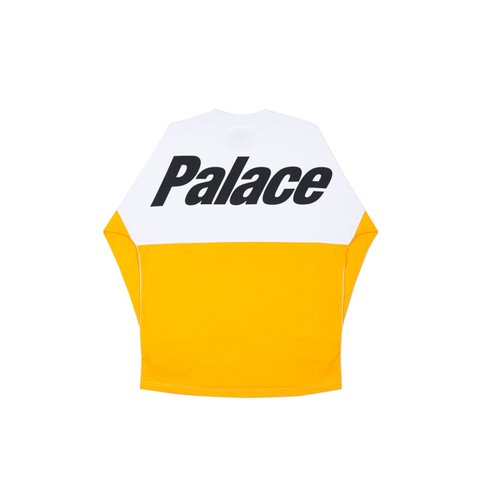 Palace SPLITTER LONGSLEEVE WHITE / CITRUS YELLOW - Colorway