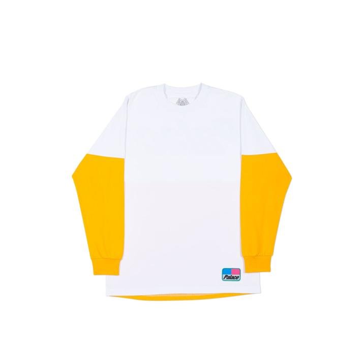 SPLITTER LONGSLEEVE WHITE / CITRUS YELLOW