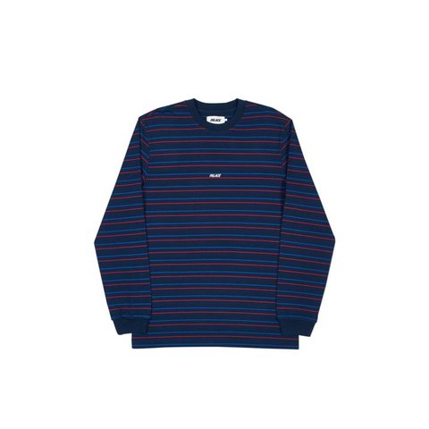 Palace BASICALLY A STRIPE LONGSLEEVE NAVY
