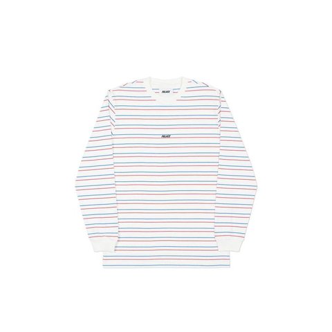 Palace BASICALLY A STRIPE LONGSLEEVE WHITE