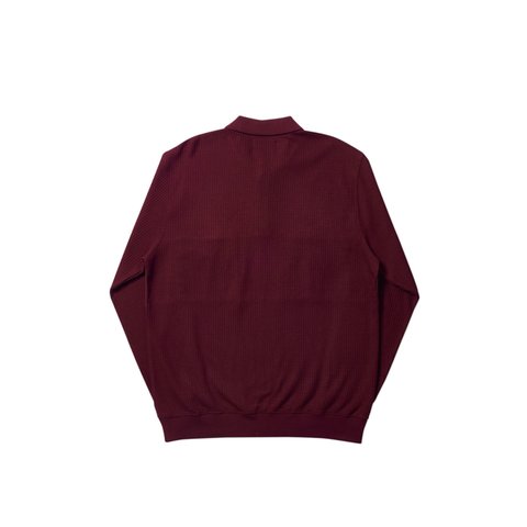 Palace WAFFLE ON POLO BURGUNDY - Colorway