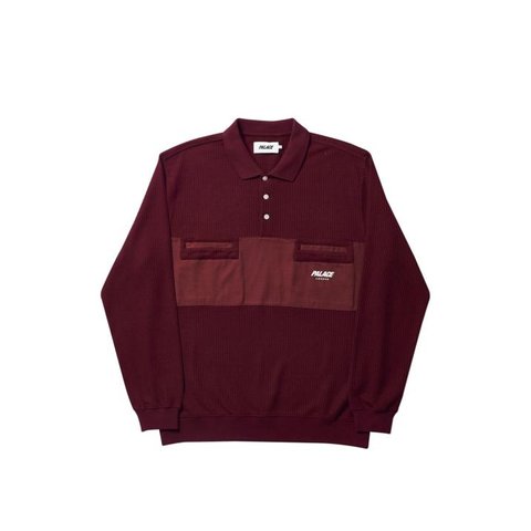 Palace WAFFLE ON POLO BURGUNDY