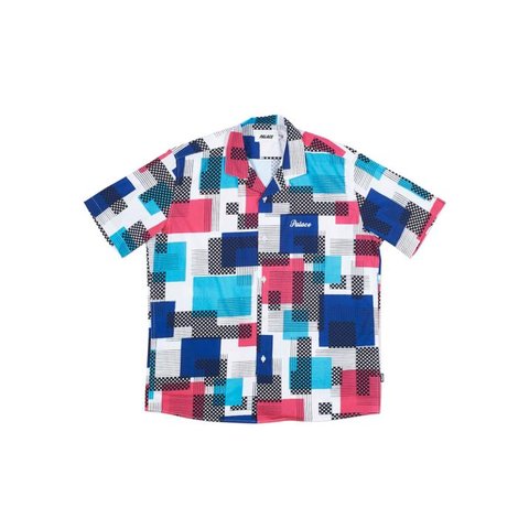 Palace MAXO RELAXO SHIRT BLUE / PINK / LIGHT BLUE