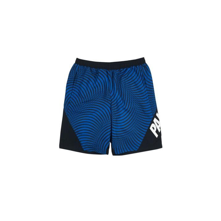 SWIRL SHORTS BLUE / BLACK
