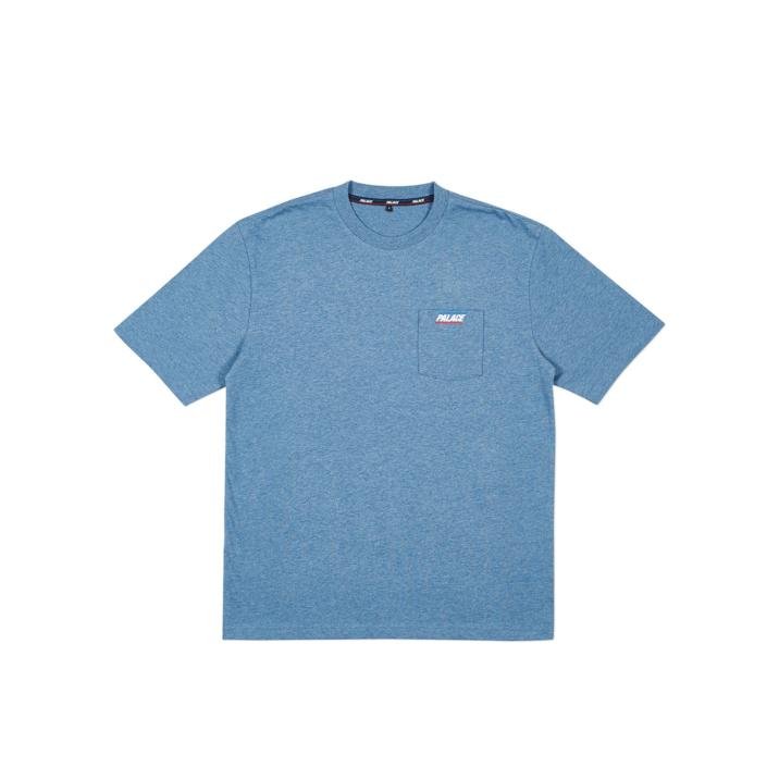 BASICALLY A POCKET T-SHIRT BLUE MARL