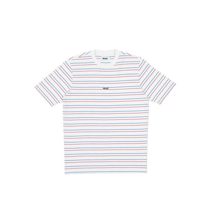 BASICALLY A STRIPE T-SHIRT WHITE
