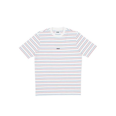 Palace BASICALLY A STRIPE T-SHIRT WHITE