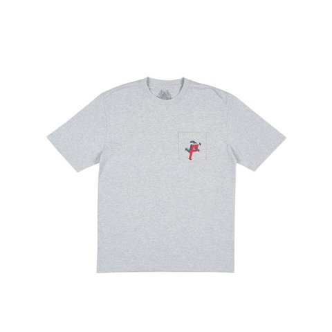Palace P MAN POCKET T-SHIRT GREY MARL