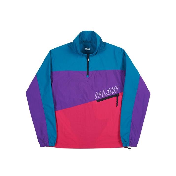 3-TRACK SHELL TOP GREEN / PURPLE / PINK