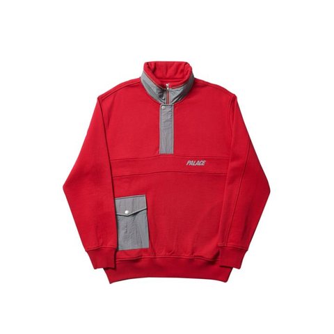 Palace 3MS HOOD RED / GREY