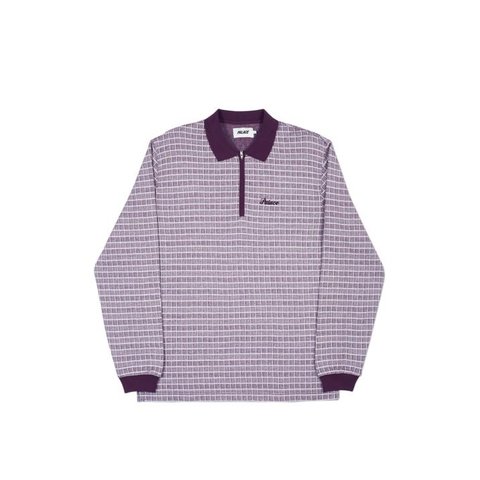 Palace CHECKER ZIP TOP PLUM / WHITE