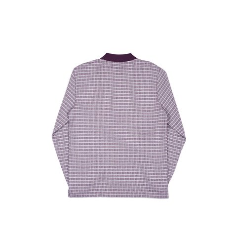 Palace CHECKER ZIP TOP PLUM / WHITE - Colorway