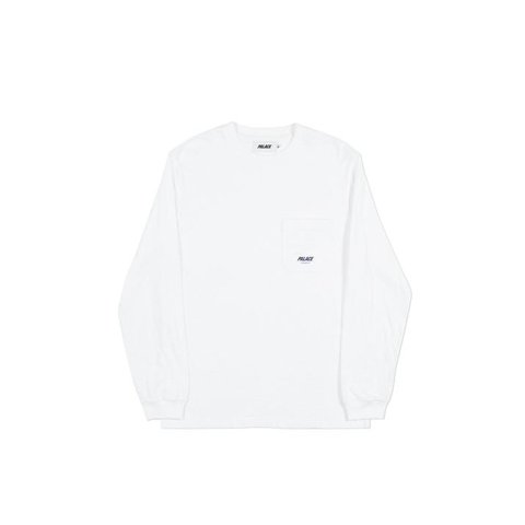Palace SLUB POCKET LONGSLEEVE WHITE
