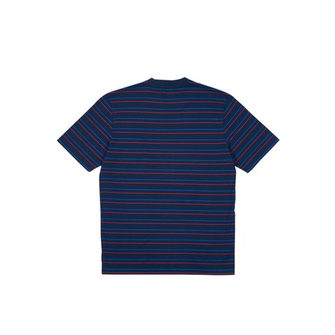 Palace BASICALLY A STRIPE T-SHIRT NAVY - Colorway