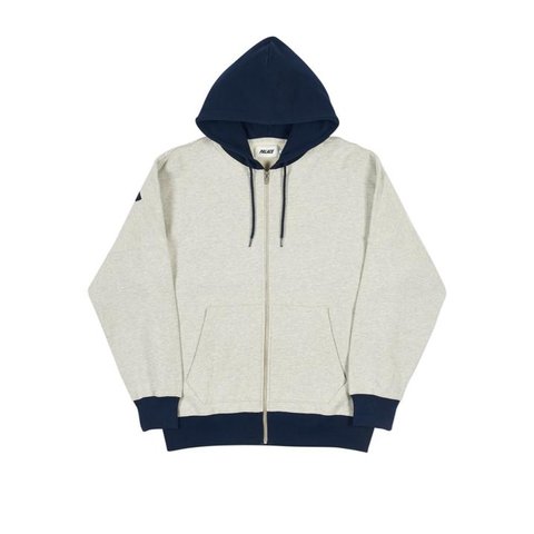 Palace BORDER HOOD GREY MARL / NAVY