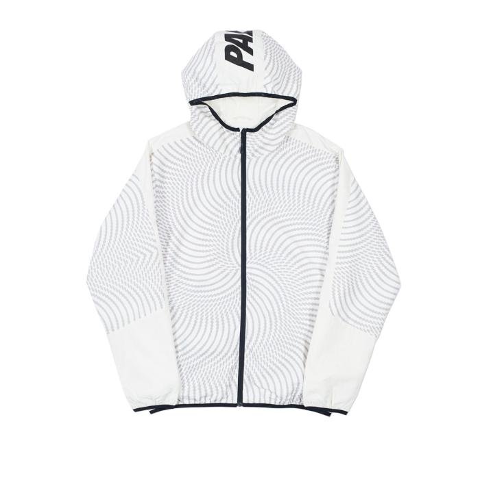 SWIRL HOOD JACKET WHITE