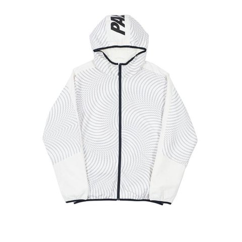 Palace SWIRL HOOD JACKET WHITE