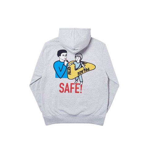 Palace SAFE T HOOD GREY MARL - Colorway