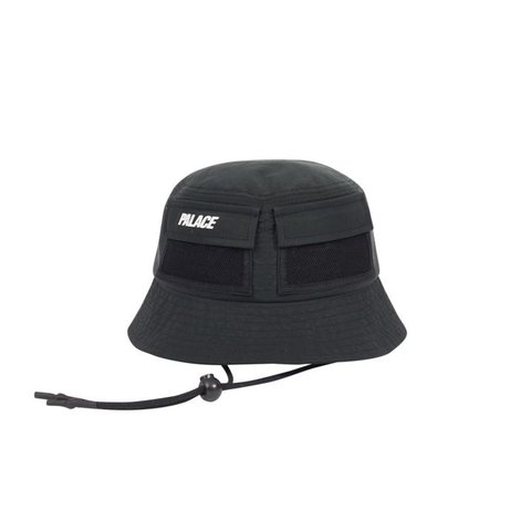 Palace UTILITY SHELL BUCKET HAT BLACK