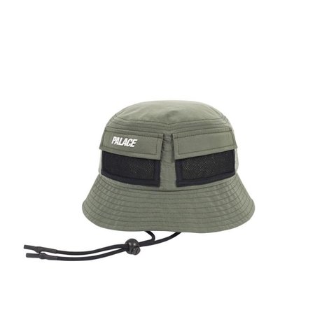 Palace UTILITY SHELL BUCKET HAT OLIVE