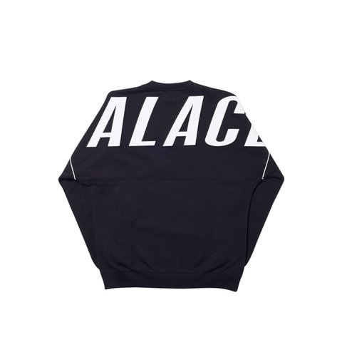 Palace JUMBO DROP CREW BLACK - Colorway