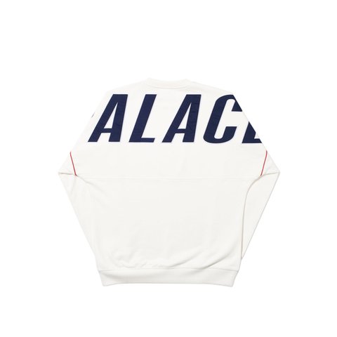 Palace JUMBO DROP CREW WHITE - Colorway
