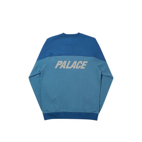 Palace F-LOCK PANEL CREW PETROL - Colorway