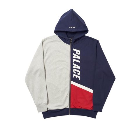Palace FLAGGO ZIP HOOD RED / WHITE / BLUE