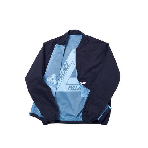 Palace REVERSIBLE OVERLAY BOMBER NAVY - Colorway
