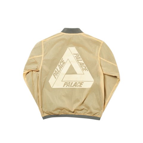 Palace REVERSIBLE OVERLAY BOMBER OLIVE - Colorway