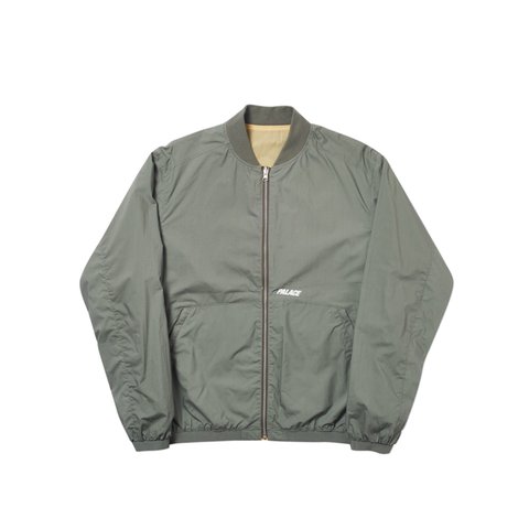 Palace REVERSIBLE OVERLAY BOMBER OLIVE - Colorway