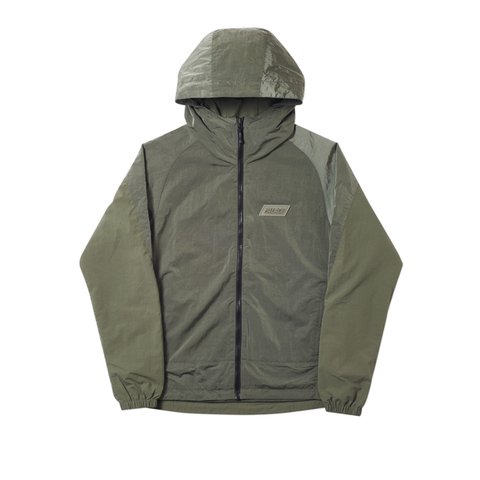 UTILITY IRIDESCENT JACKET + VEST OLIVE