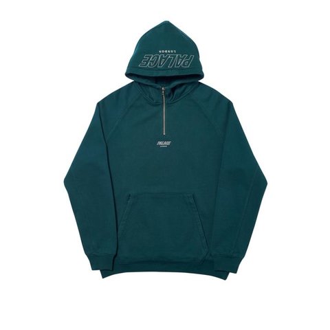 Palace Q-ZIP HOOD GREEN