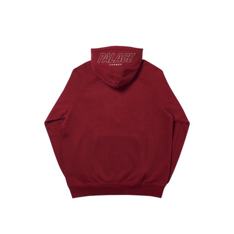 Palace Q-ZIP HOOD BURGUNDY - Colorway