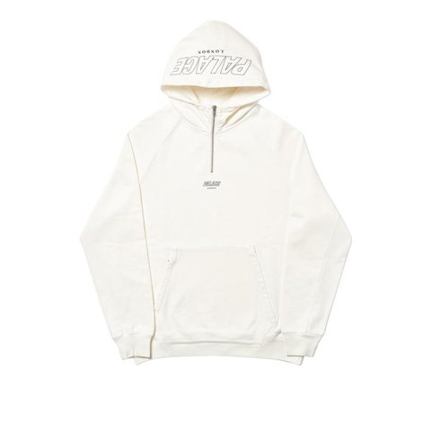 Palace Q-ZIP HOOD WHITE